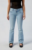 Stretch Light Indigo Low Rise Bootcut Jeans