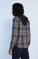 Lira Mellen Hooded Flannel Shirt