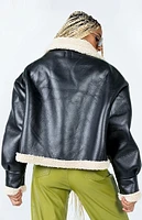 Princess Polly Kimmons Faux Leather Jacket