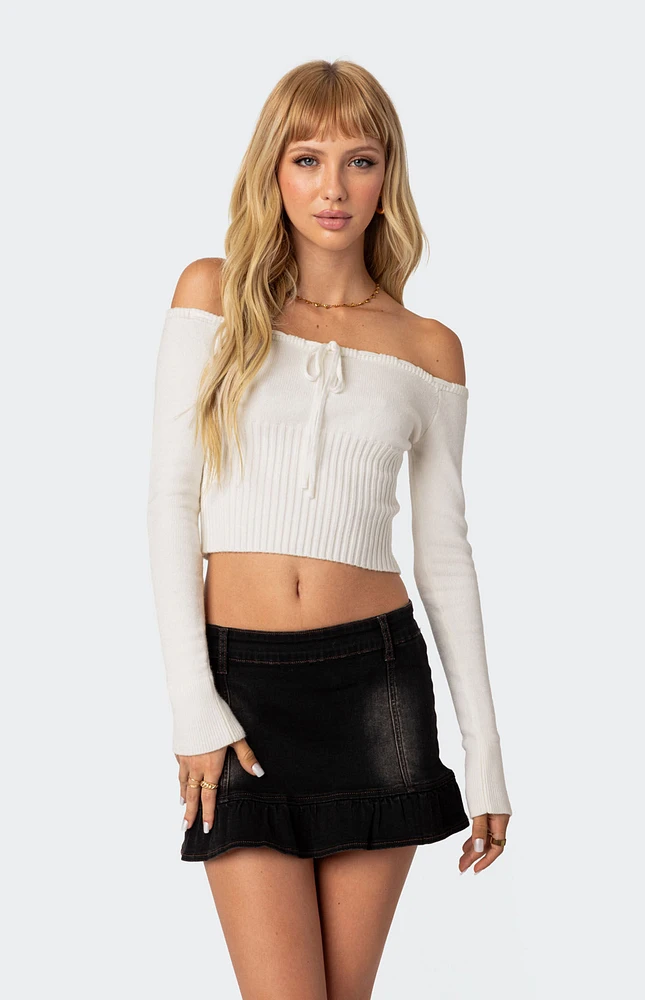 Dawna Tie Front Knit Top