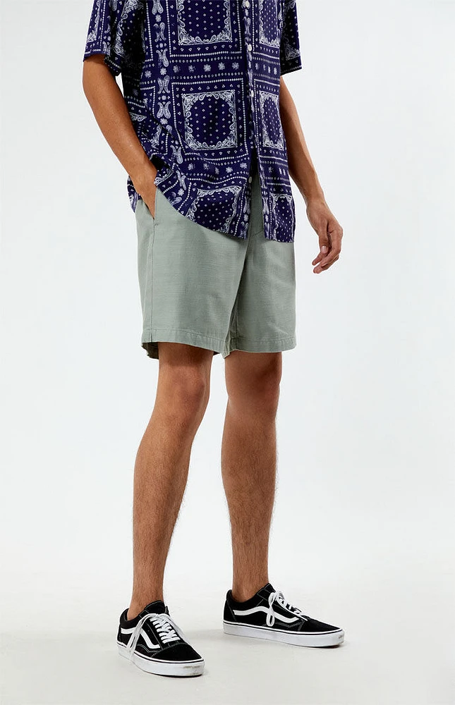 PacSun Olive Volley Shorts