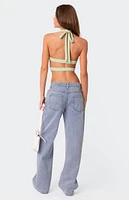 Cady Tie Front Cut Out Top