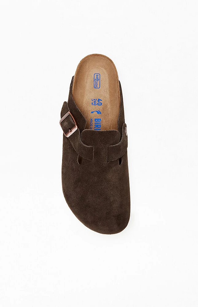 Birkenstock Women's Boston Soft Footbed Clogs Mocha
