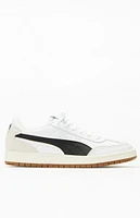 Women's White & Black Premier Court Sneakers