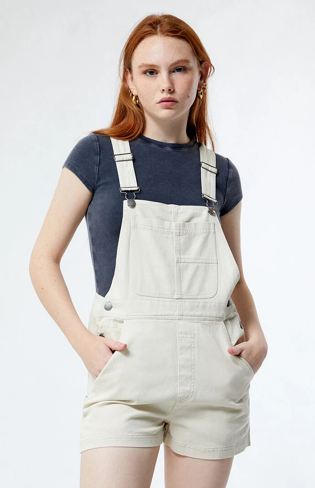 Billabong Sand Canyon Denim Overall Shorts