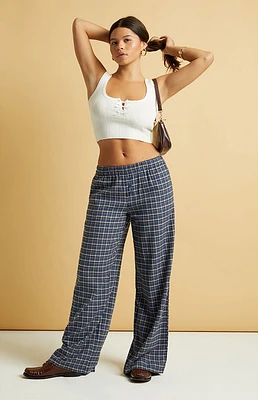 Beverly and Beck Flannel Boxer Pants