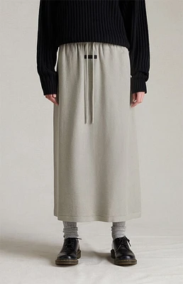 Fear of God Essentials Women's Seal Reverse Fleece Long Skirt