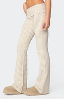 Edikted Kaeli Stripey Flared Leggings