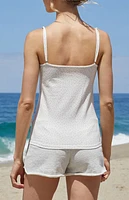 John Galt Floral Amara Lace Tank Top