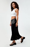 WEWOREWHAT Double Belt Midi Skort