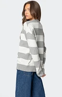 Edikted Richie Oversized Striped Sweater