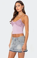 Edikted Veda Ruffled Tank Top