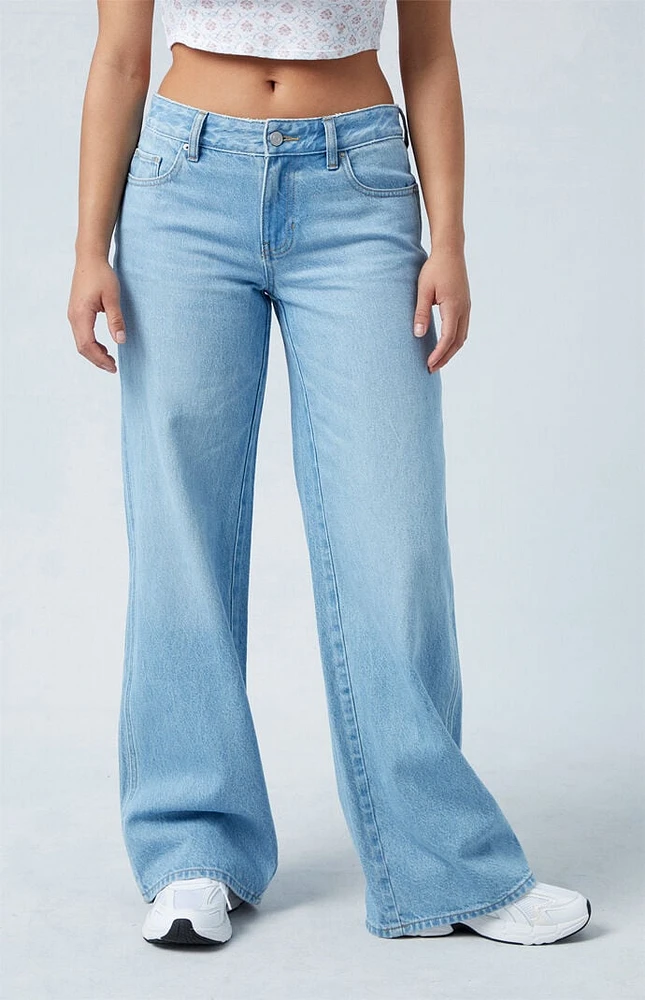 PacSun Casey Light Indigo Low Rise Baggy Jeans