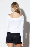 LA Hearts Carmen Off-The-Shoulder Sweater