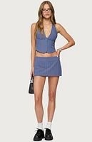 Edikted Frankey Pinstripe Mini Skort