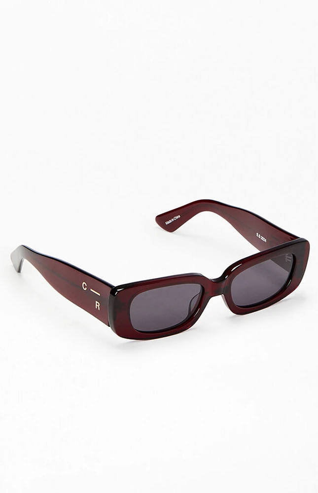 Colour Range Burgundy Y2K Sunglasses