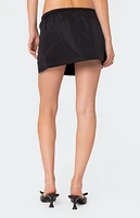 Edikted Keren Slitted Nylon Cargo Mini Skirt