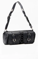 PacSun Faux Leather Lace Up Structured Shoulder Bag