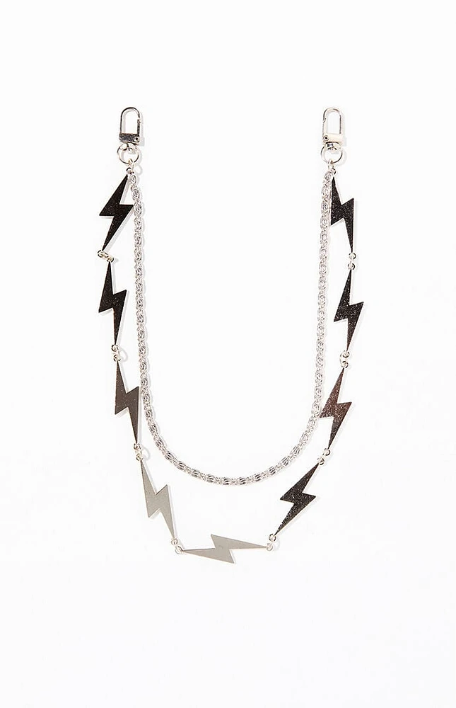 PacSun Lightning Bolt Wallet Chain