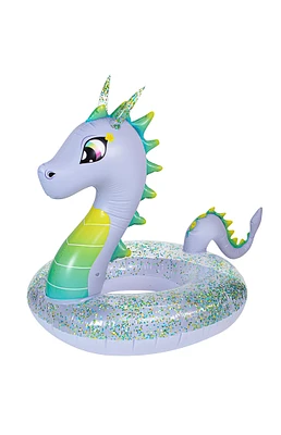 PoolCandy Inflatable Glitter 40" Sea Dragon Pool Tube