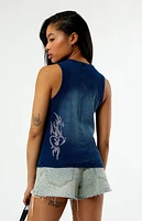 Playboy By PacSun Rhinestone Tank Top