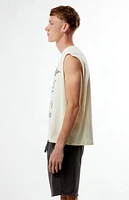 Pacsun Stars Cutoff Muscle T-Shirt