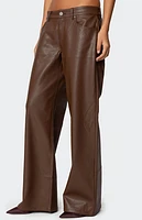 Edikted Tatiana Faux Leather Pants