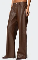 Edikted Tatiana Faux Leather Pants