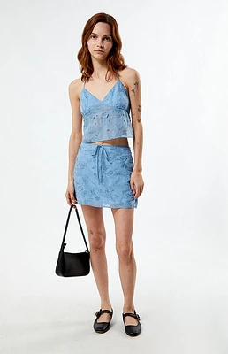 LA Hearts Eyelet Halter Tank Top