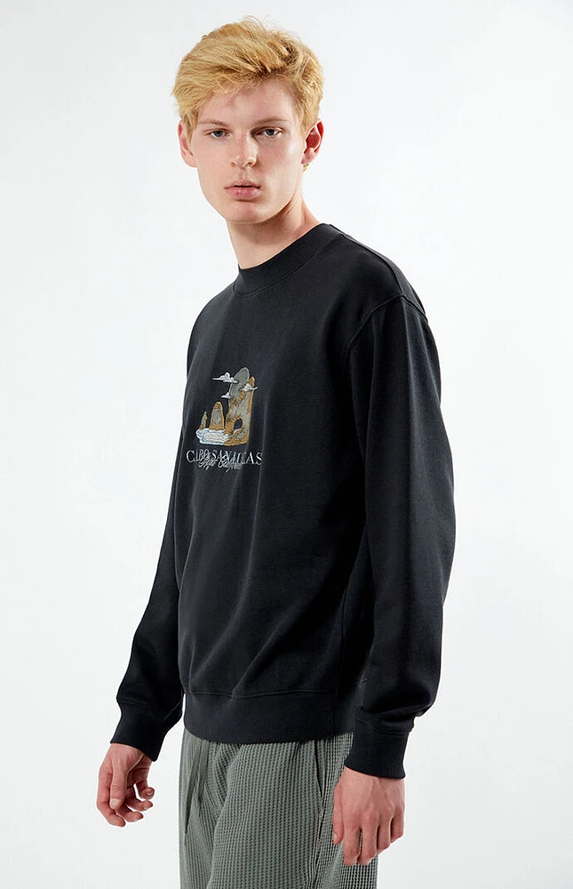 PacSun Cabo Embroidery Crew Neck Sweatshirt