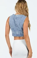 Princess Polly Burrows Denim Vest