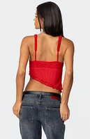 Edikted Ruffled Asymmetric Tank Top