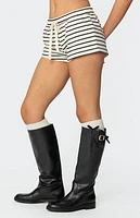 Edikted Jordyn Striped Drawstring Shorts