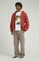 PacSun Kyler Fleece Baggy Cargo Sweatpants