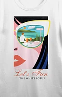 White Lotus Half Face T-Shirt