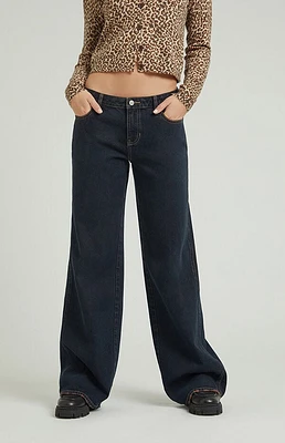 Pacsun Dark Indigo Low Rise Baggy Jeans