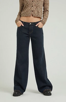 PacSun Dark Indigo Low Rise Baggy Jeans