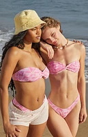 PacSun Pink Floral Maristela Scoop High Cut Bikini Bottom