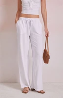 Beverly and Beck Linen Pull-On Pants