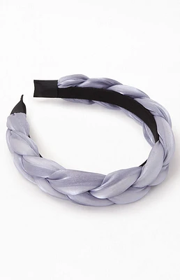 LA Hearts Blue Braided Satin Headband