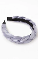 LA Hearts Blue Braided Satin Headband