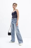 PacSun Cali Medium Indigo Dart Baggy Boyfriend Jeans