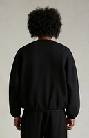 Fear of God Essentials Black Crew Neck Sweatshirt