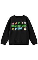 Kids Minecraft Adventure Mode Crew Neck Sweatshirt
