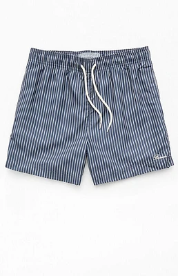Pacsun Bailey Pinstripe 4.5" Swim Trunks