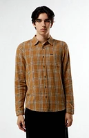 Brixton Charter Linen Blend Plaid Shirt