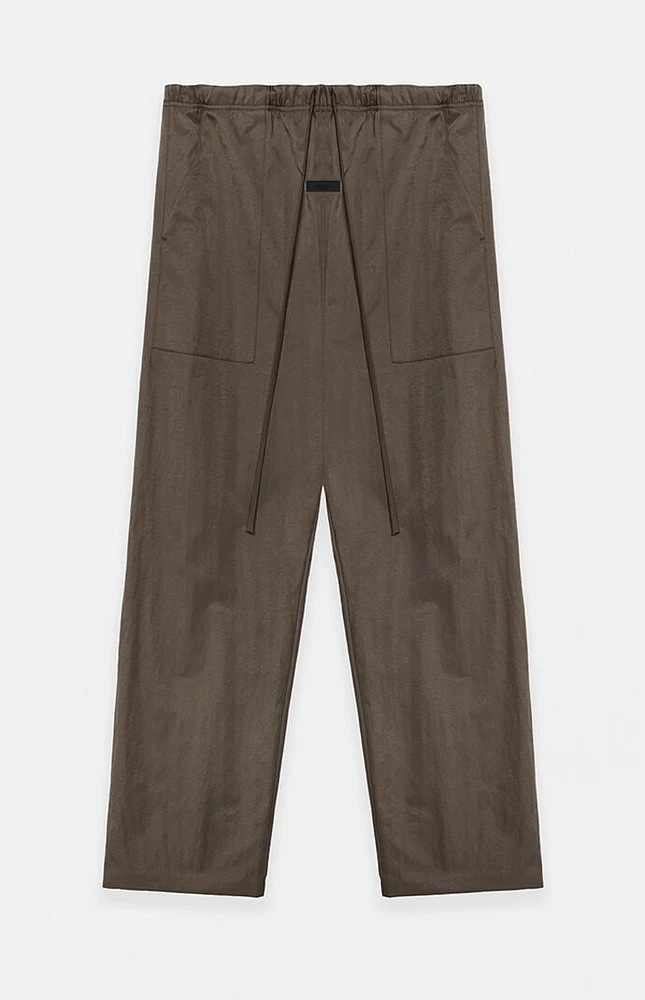 Fear of God Essentials Brown Textured Nylon Utility Pants