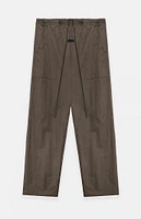 Fear of God Essentials Brown Textured Nylon Utility Pants