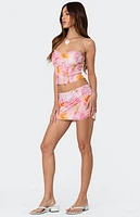 Edikted Stassi Printed Mini Skirt