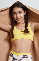 PacSun Kids Yellow Scrunch Bikini Top & Bottom Set